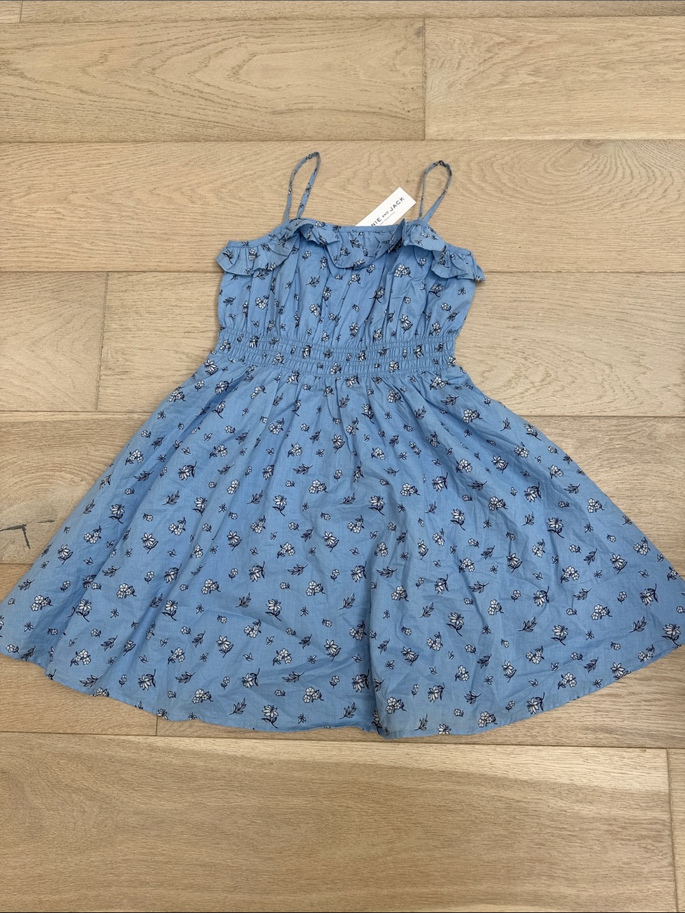 BNWT Janie & Jack Blue Floral Casual Sundress size 10